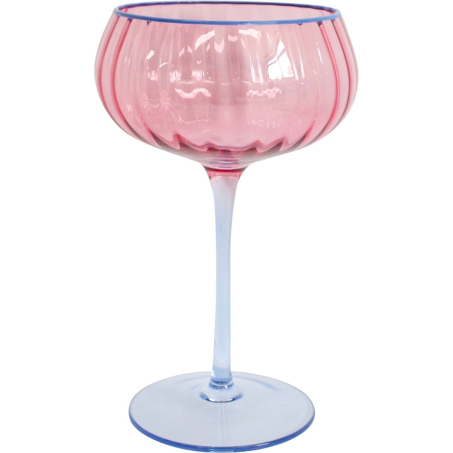 Blue & Pink Cocktail Glass