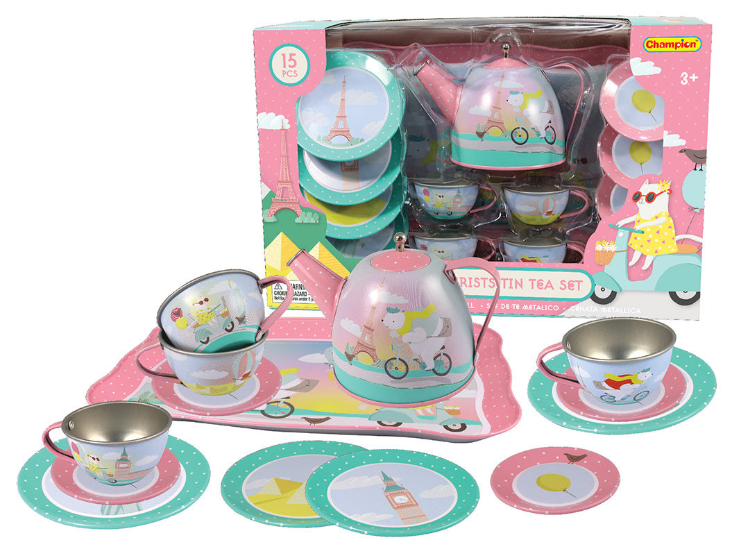 Animal Tourist Tin Tea Set