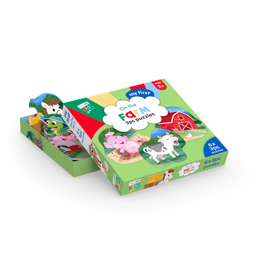 On the Farm 3pce Puzzle Set