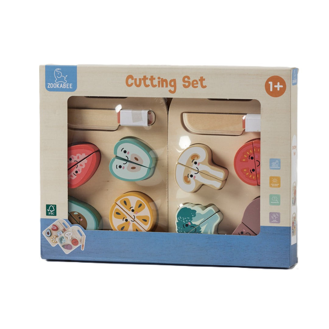 Fruit & Vegetables Wooden Cutting Set