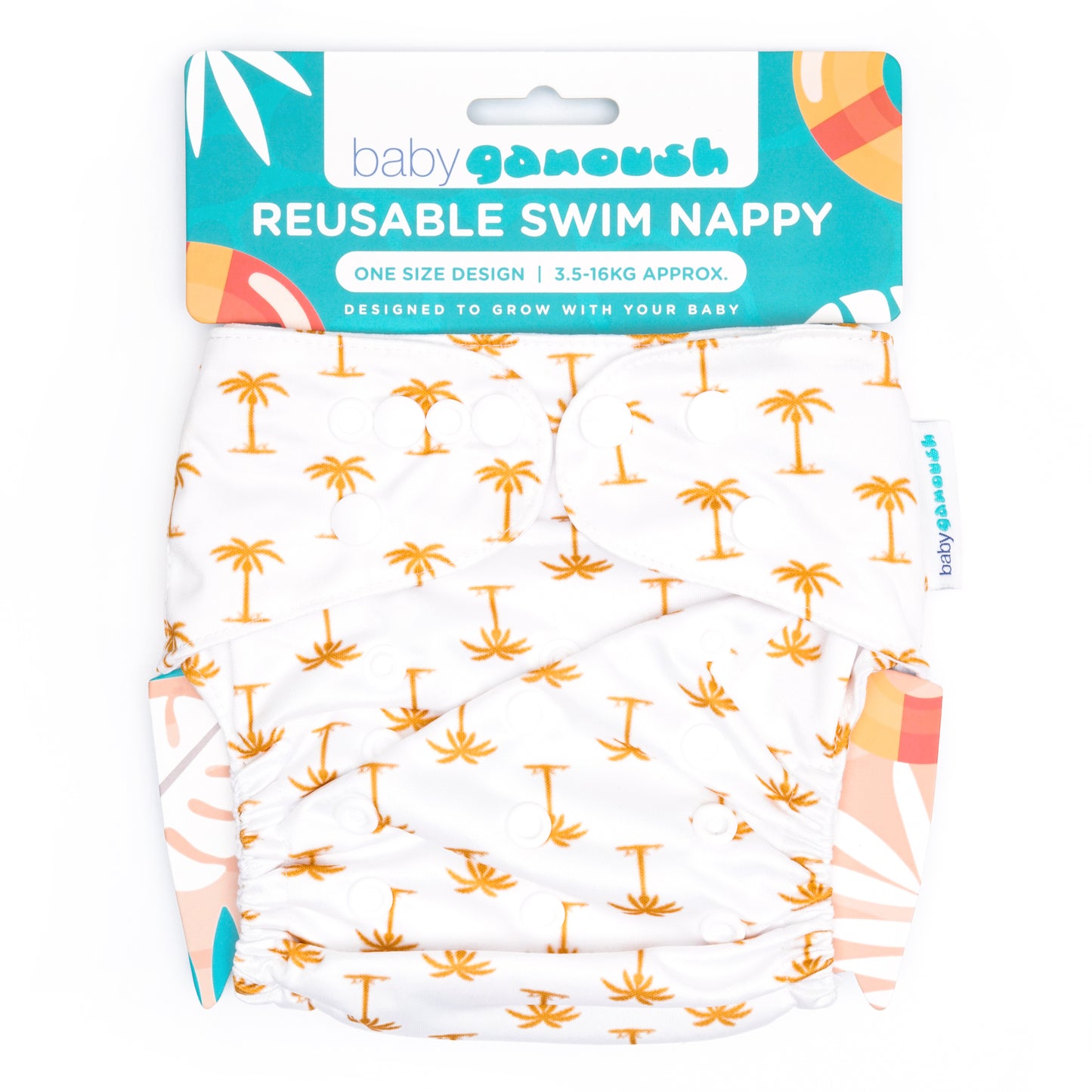 Reusable Swim Nappy - Palm Breeze