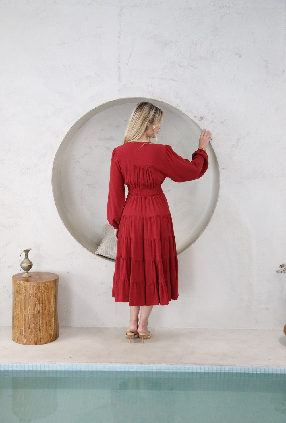 Nesta Red Maxi Dress