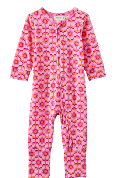 Pink Bubblegum Zip Romper
