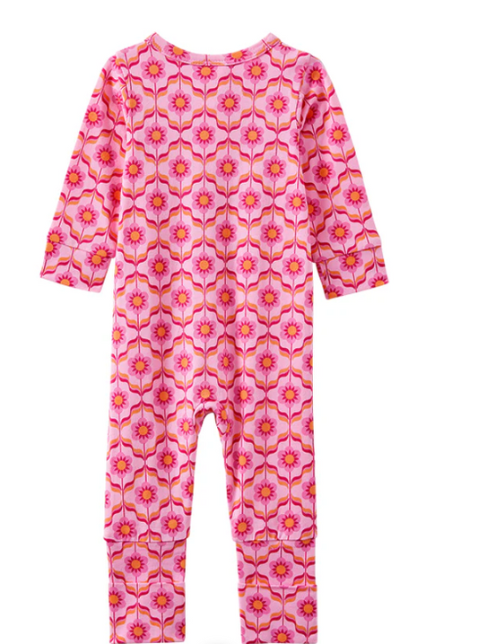 Pink Bubblegum Zip Romper