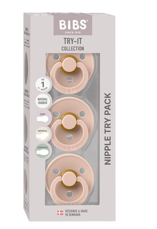 BIBS Try It 3pk Blush