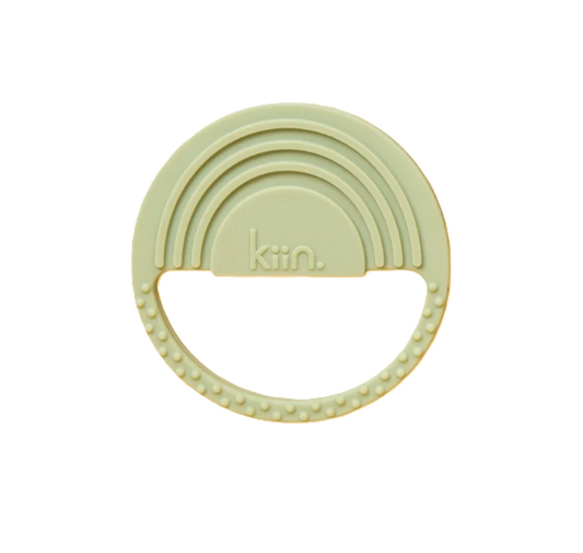 Rainbow Silicone Teether - Sage