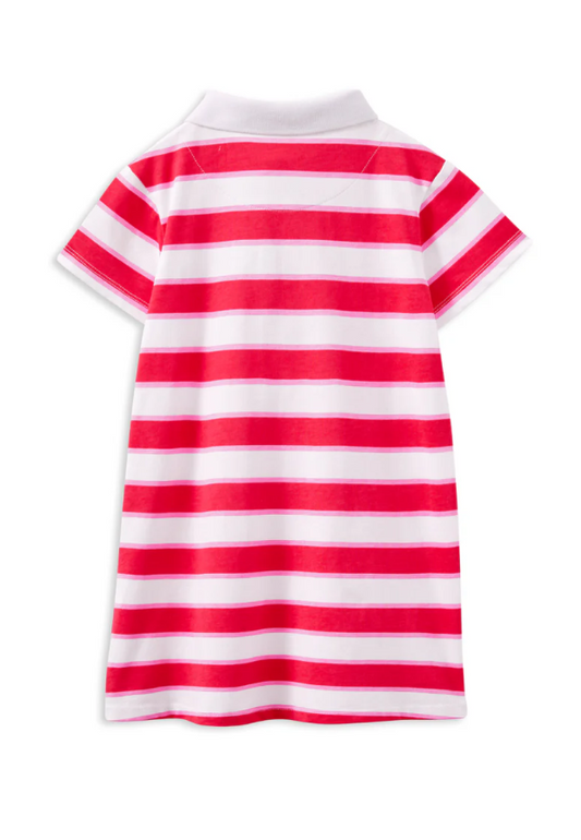 Pink & Red Stripe Rugby Dress