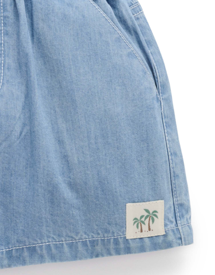 Pull On Denim Shorts