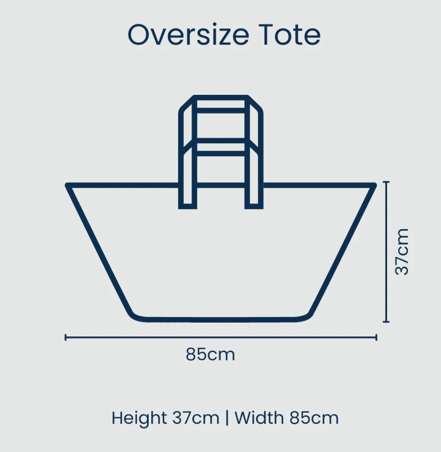 Oversized Tote - Multi Stripe