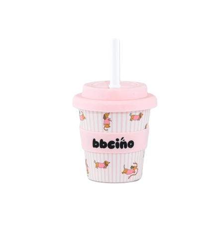 Babycino Cup 120ml - Pink Dachshund