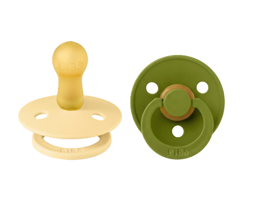 BIBS Pale Butter & Wasabi 2pk