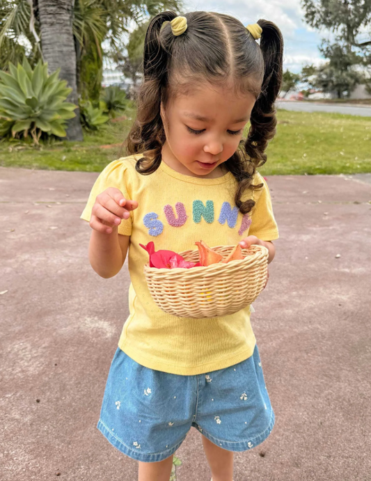 Daisy Broderie Shorts