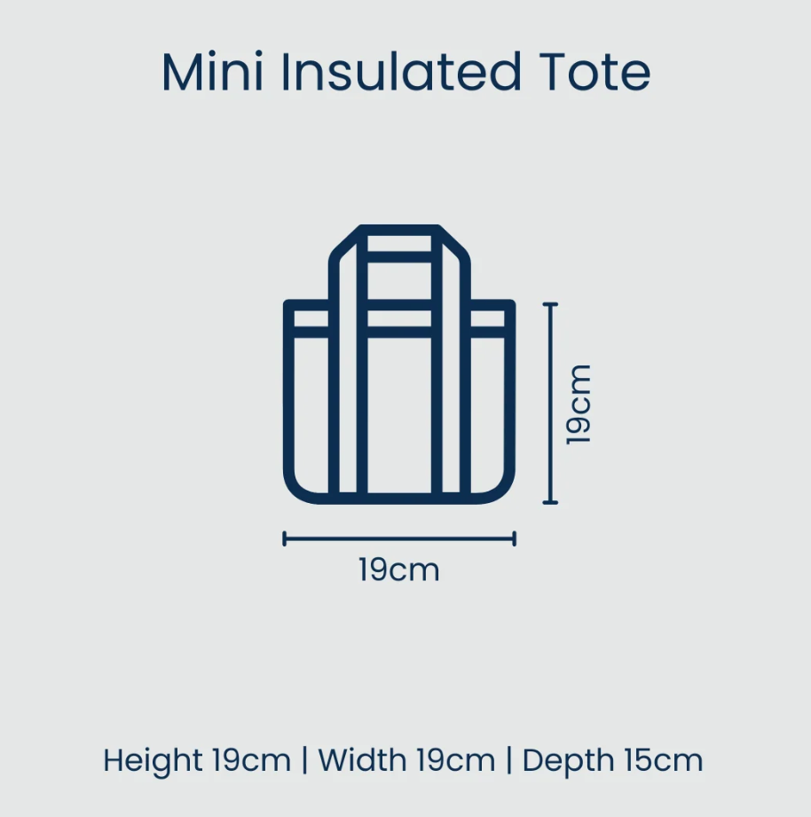 Mini Insulated Tote - Coastal Floral
