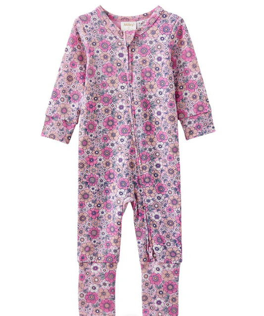 Sweet Fleur Zip Romper