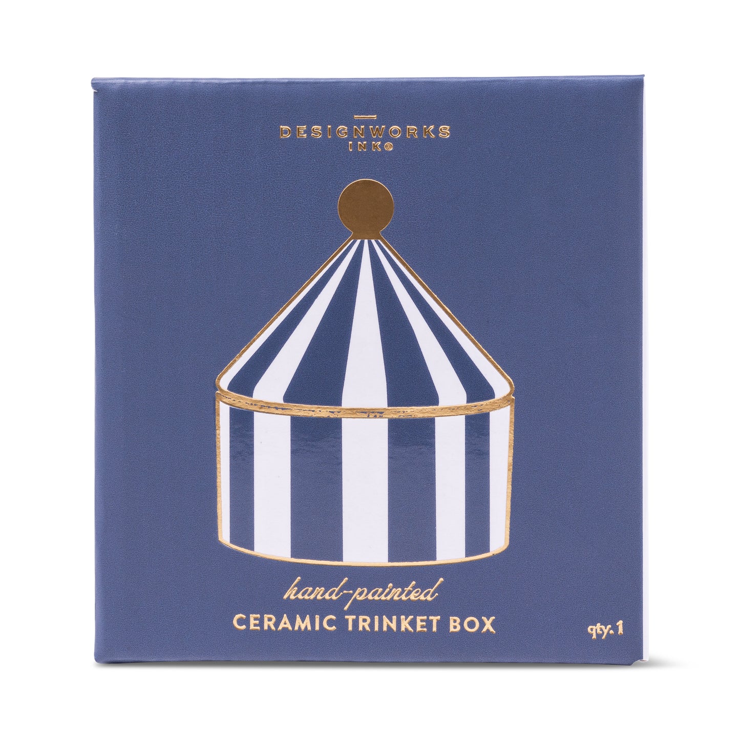 Ceramic Trinket Box - Navy