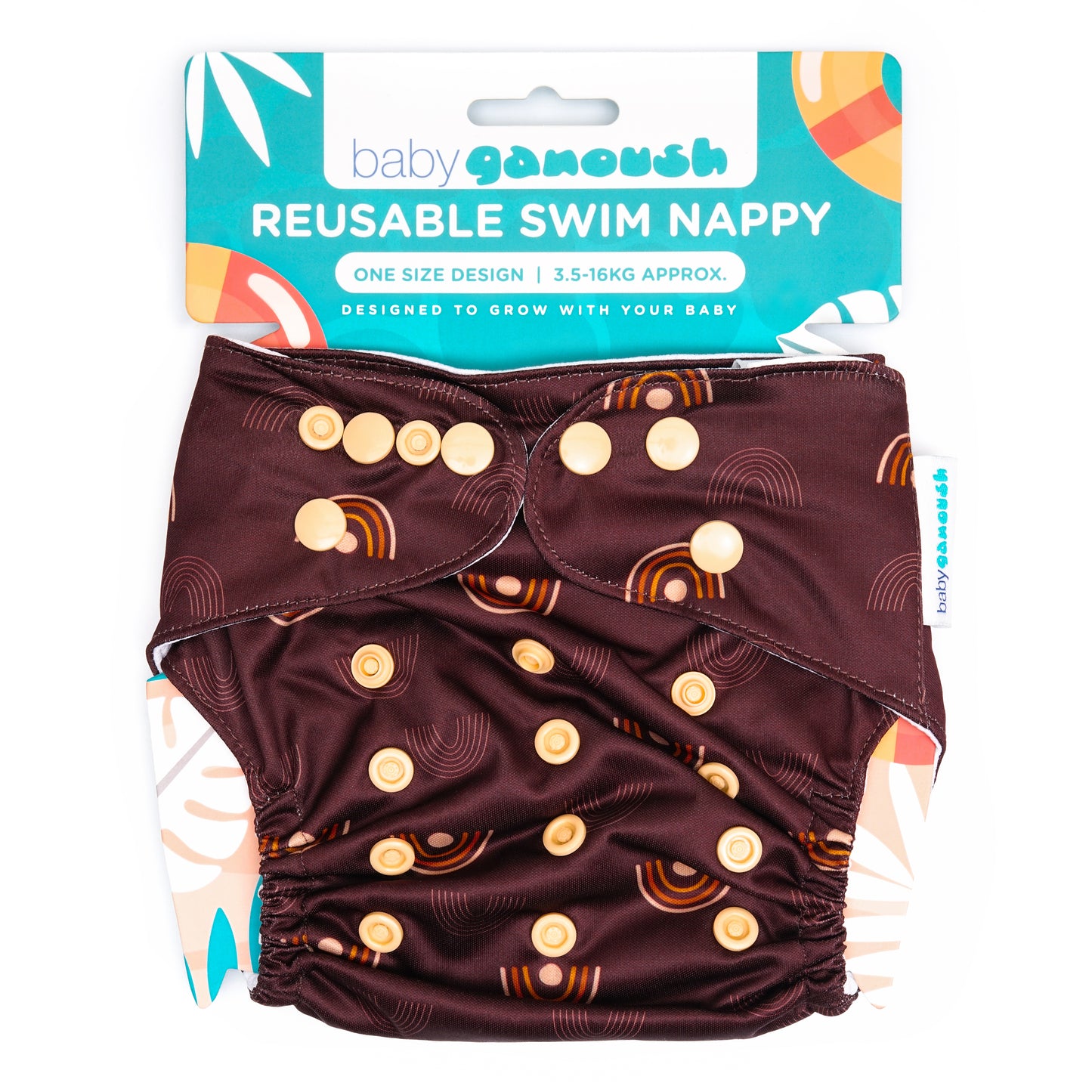 Reusable Swim Nappy - True Colours