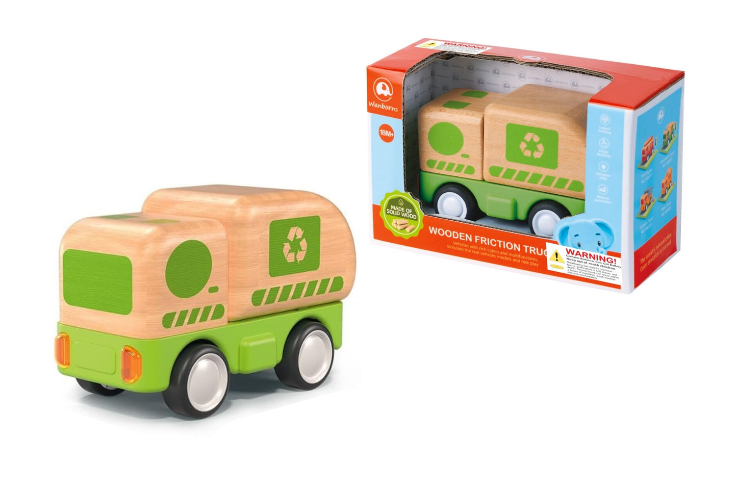 Wooden Friction Recycling Truck