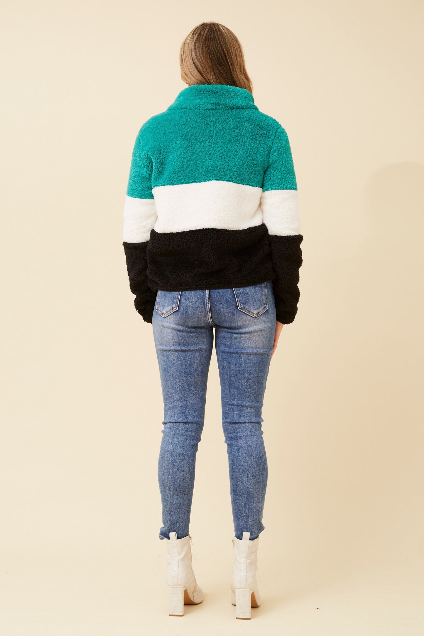 Azaya Green Teddy Jacket