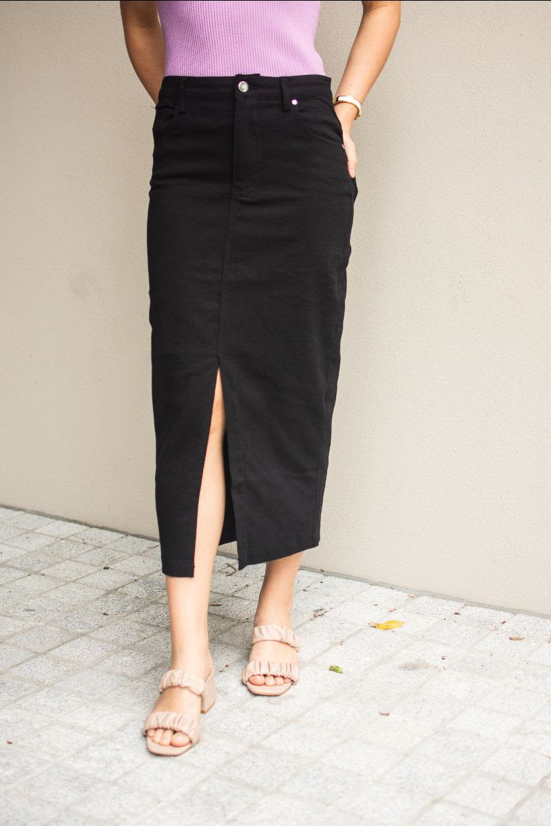 Allie Long Denim Skirt