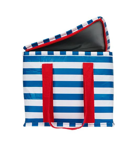 Mini Breton Stripe Insulated Tote