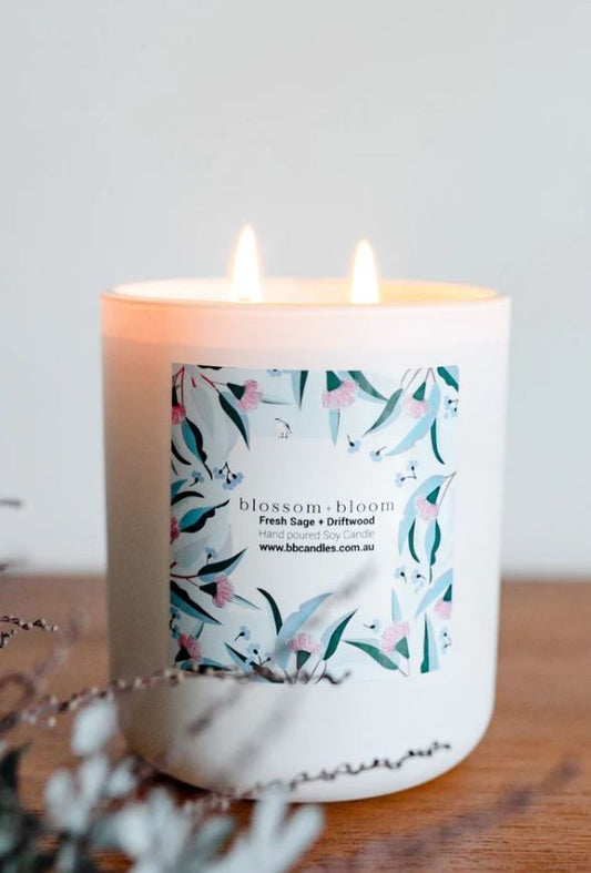 Fresh Sage & Driftwood Candle