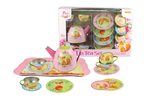 Fox Tin Tea Set