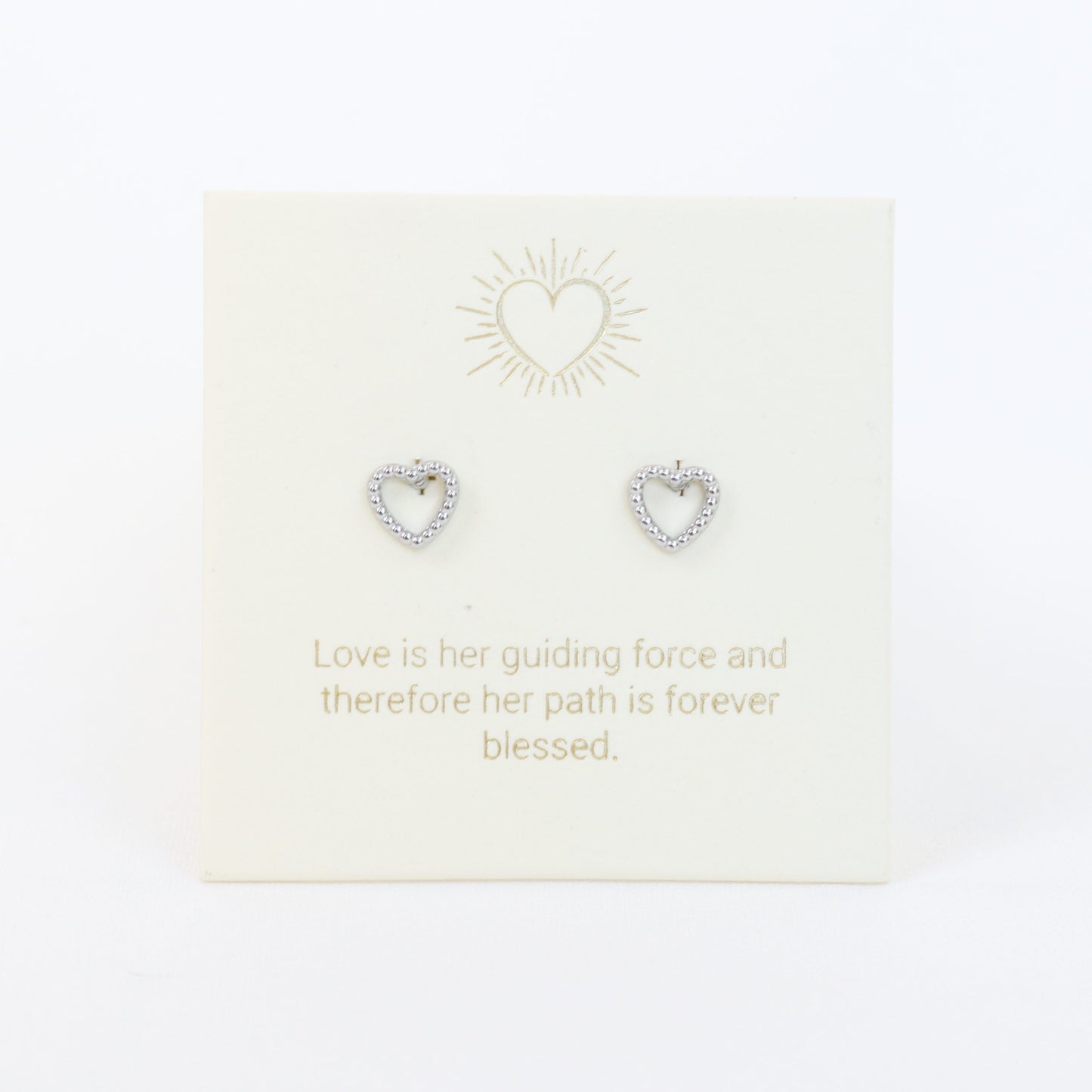 Lunamei Heart Studs