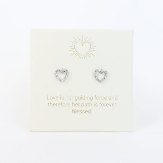 Lunamei Heart Studs