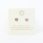 Lunamei Pink Heart Studs