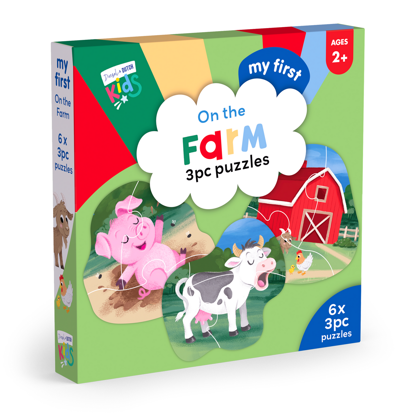 On the Farm 3pce Puzzle Set