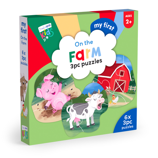 On the Farm 3pce Puzzle Set