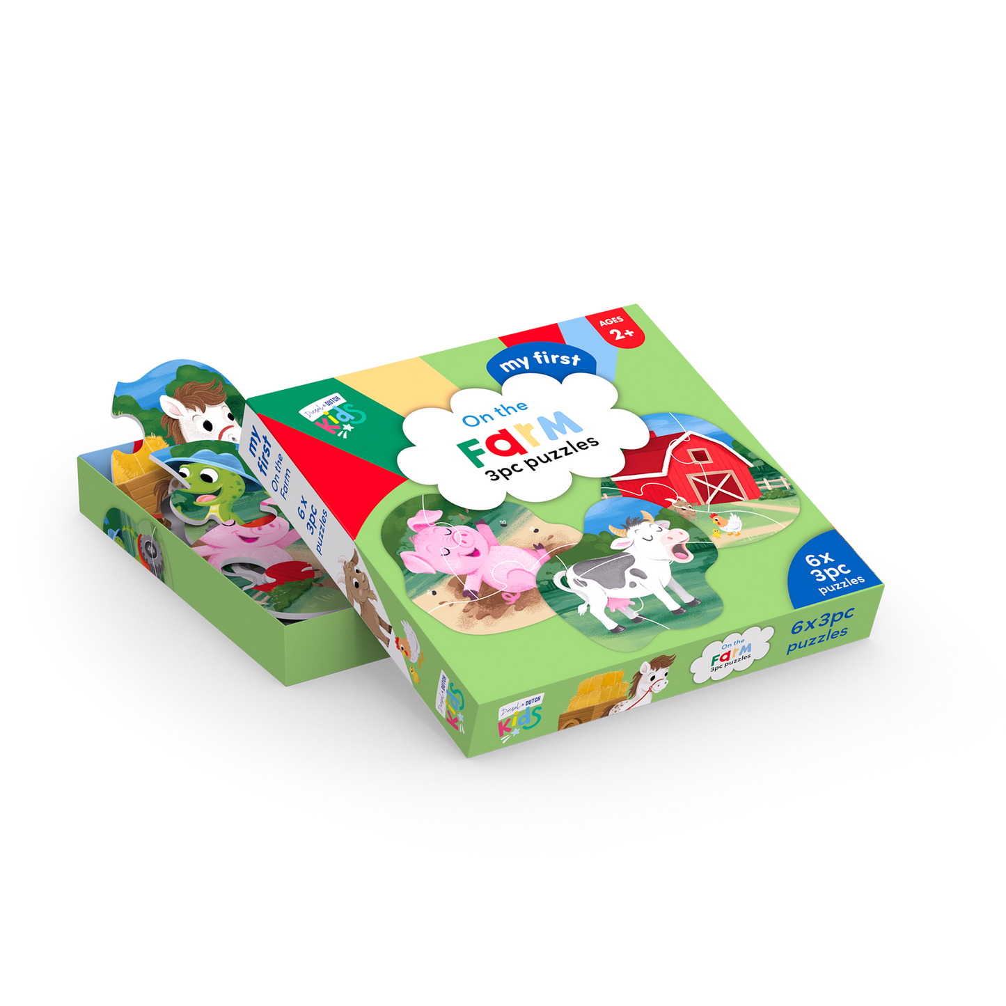 On the Farm 3pce Puzzle Set