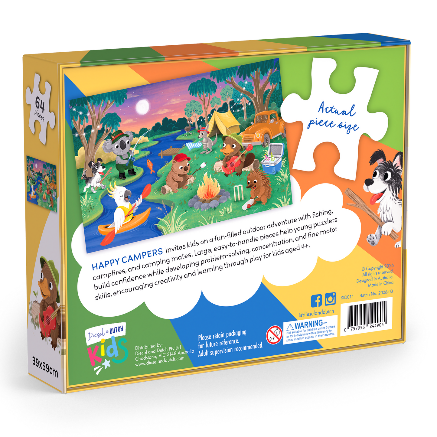 Happy Campers 64pce Puzzle