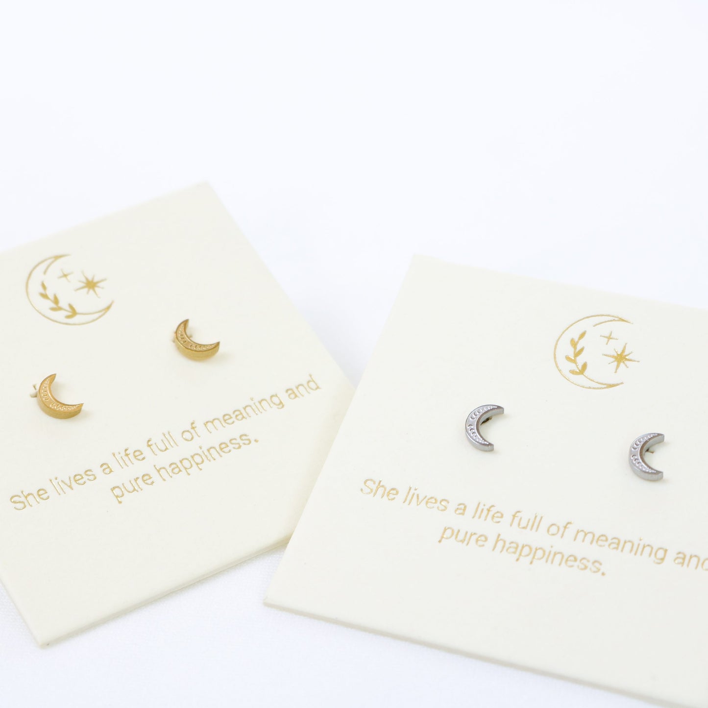 Lunamei Moon Studs