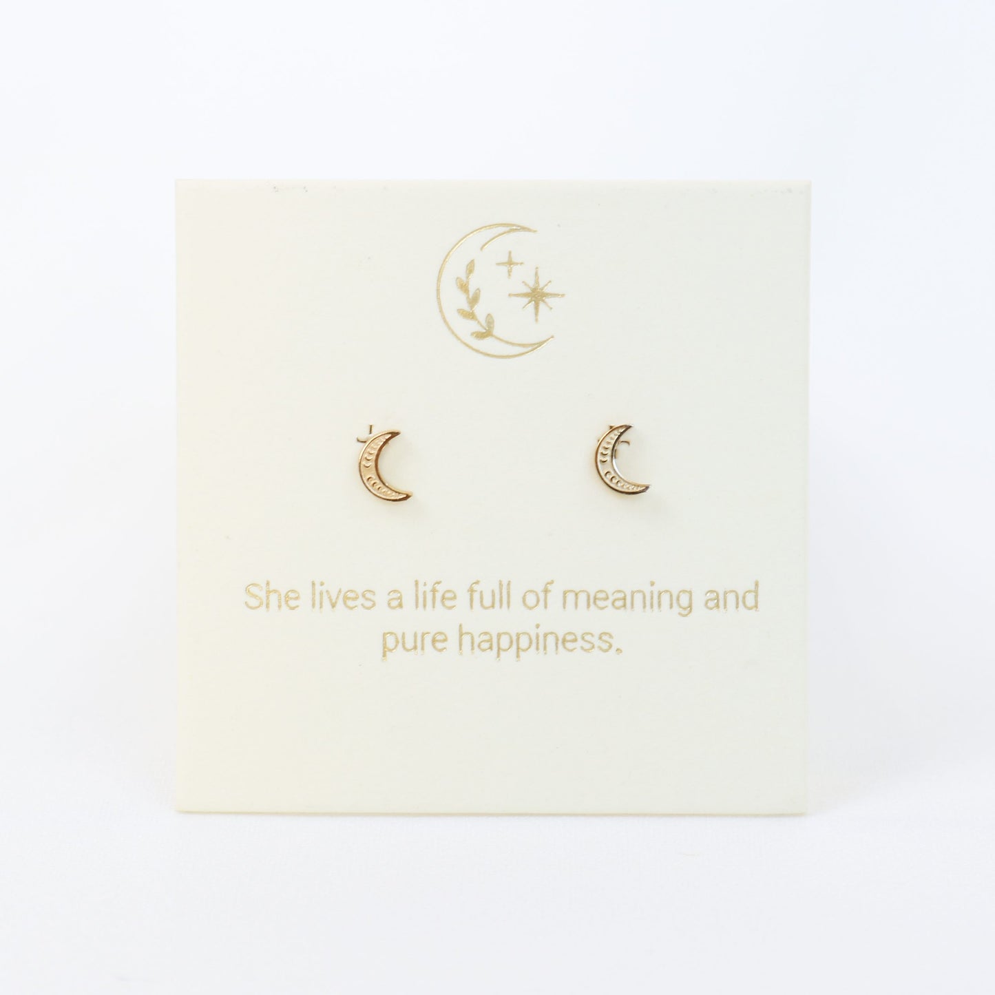 Lunamei Moon Studs