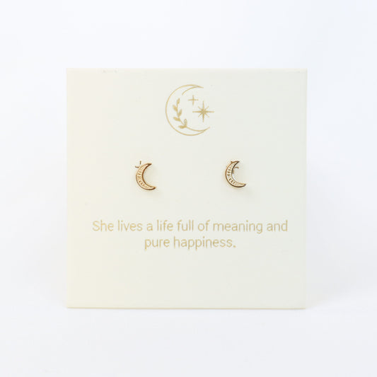 Lunamei Moon Studs