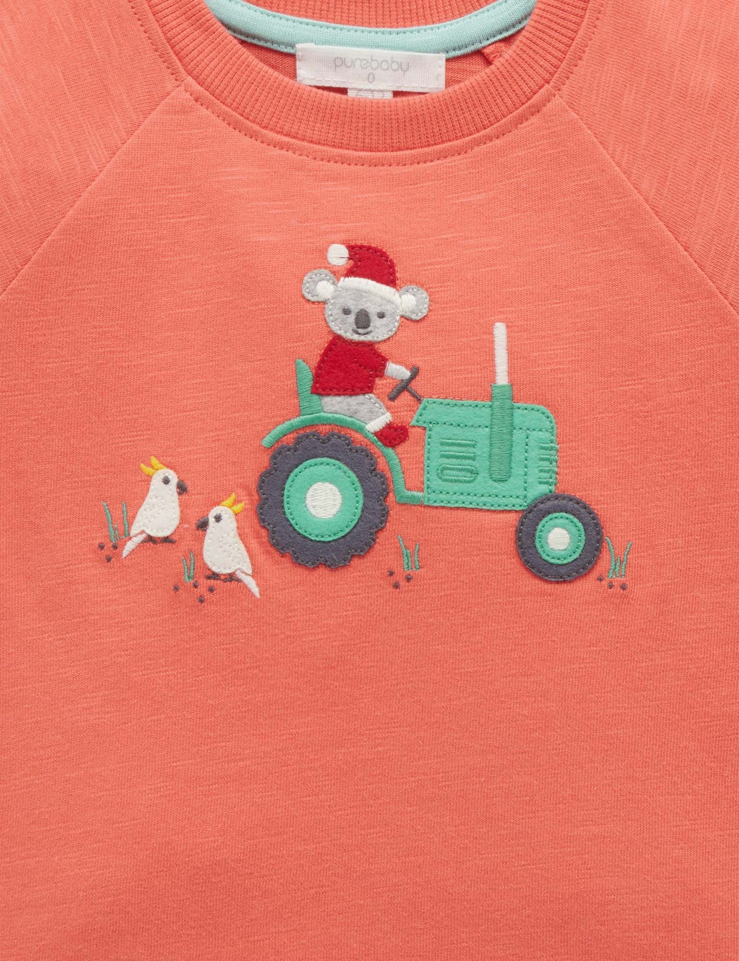 Christmas Red Shirt with Tractor