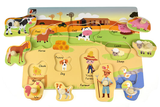 Australian Farm Peg Puzzle