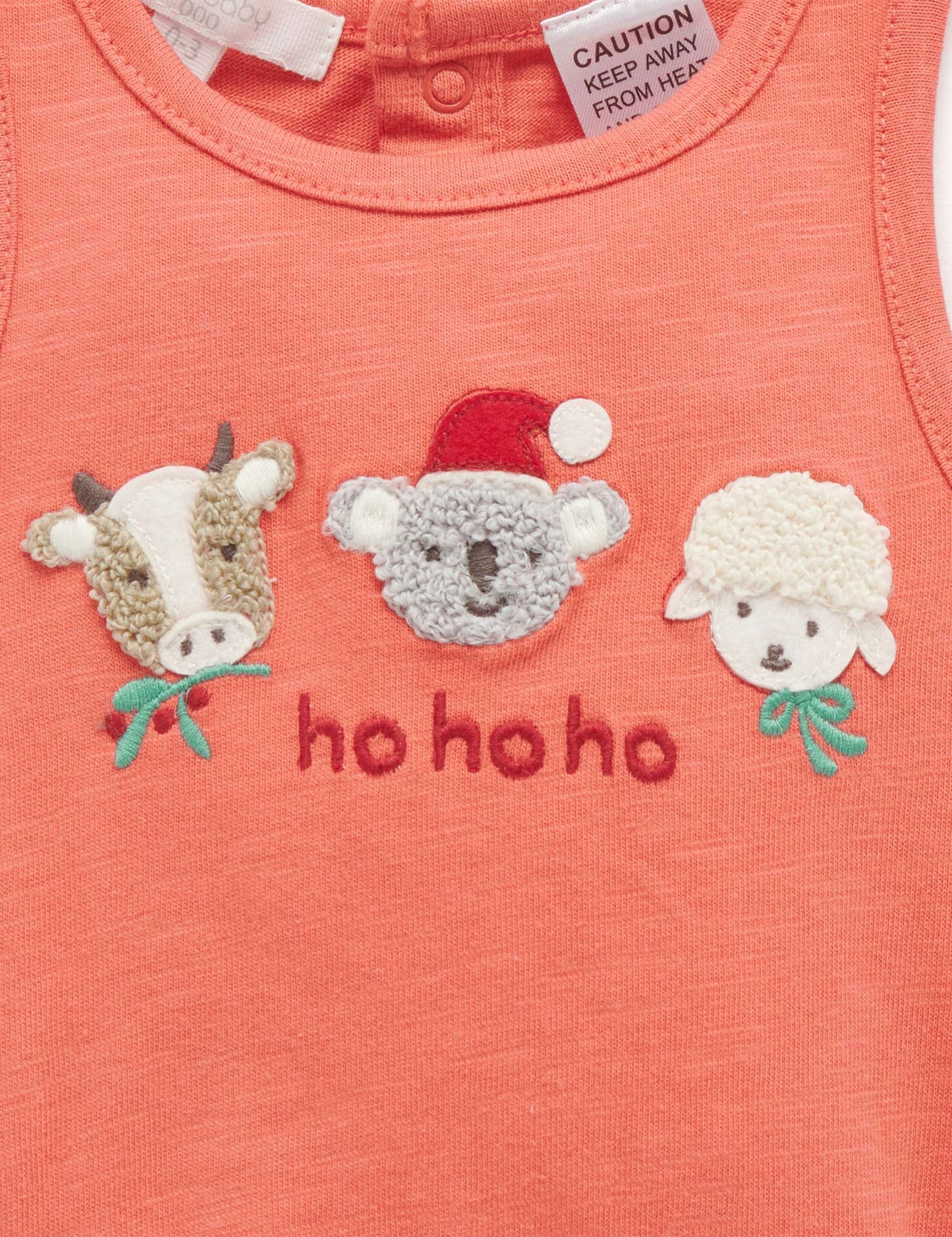 Christmas Red Bodysuit Animals