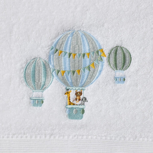 Balloon Voyager Towel & Washer Set