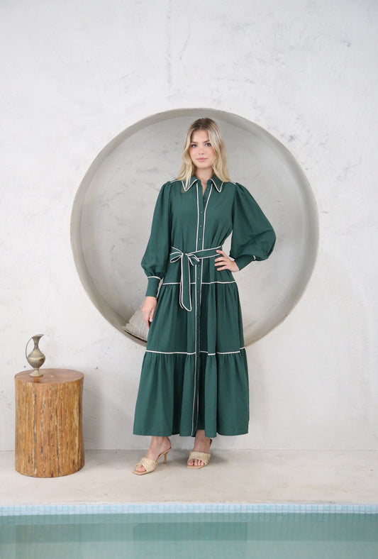 Selena Emerald Maxi Dress
