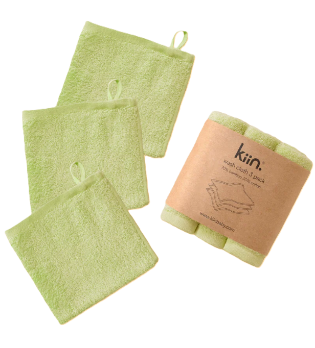 3pk Wash Cloth - Apple
