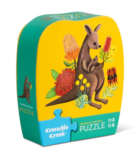 Kangaroo & Joey Mini Puzzle 12pce