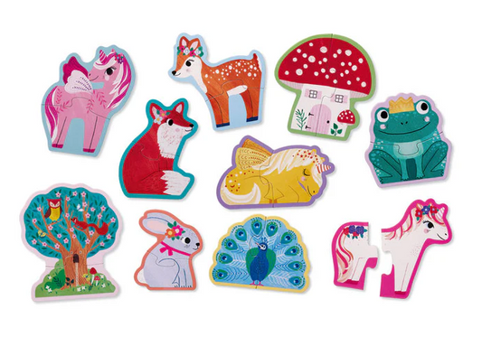 Lets Begin 10 2pce Puzzles - Unicorn