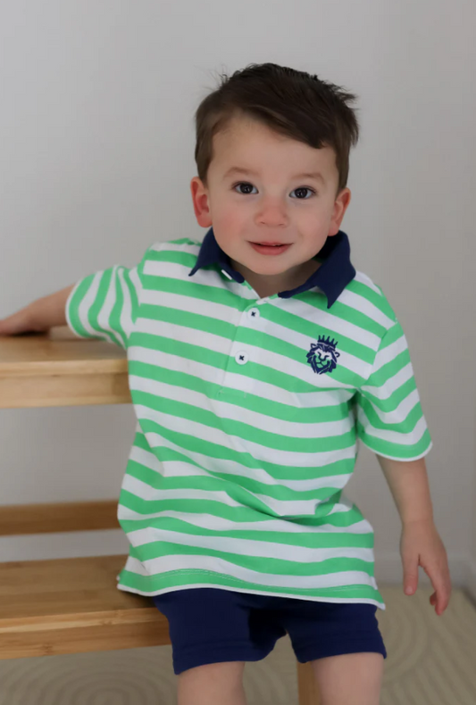 Green Stripe Polo