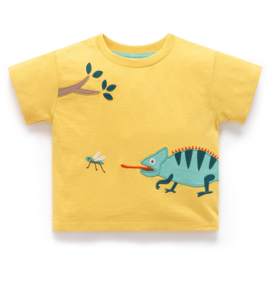 Yellow Chameleon Tee