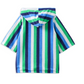 Blue Green Terry Toweling Cover Up
