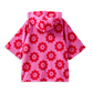 Red Pink Terry Toweling Cover Up