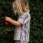 Blue Stripe Crinkle Shirt