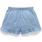 Daisy Embroidered Shorts